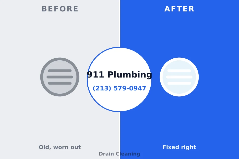 Before and after: plumbing repair Signal Mountain, TN
